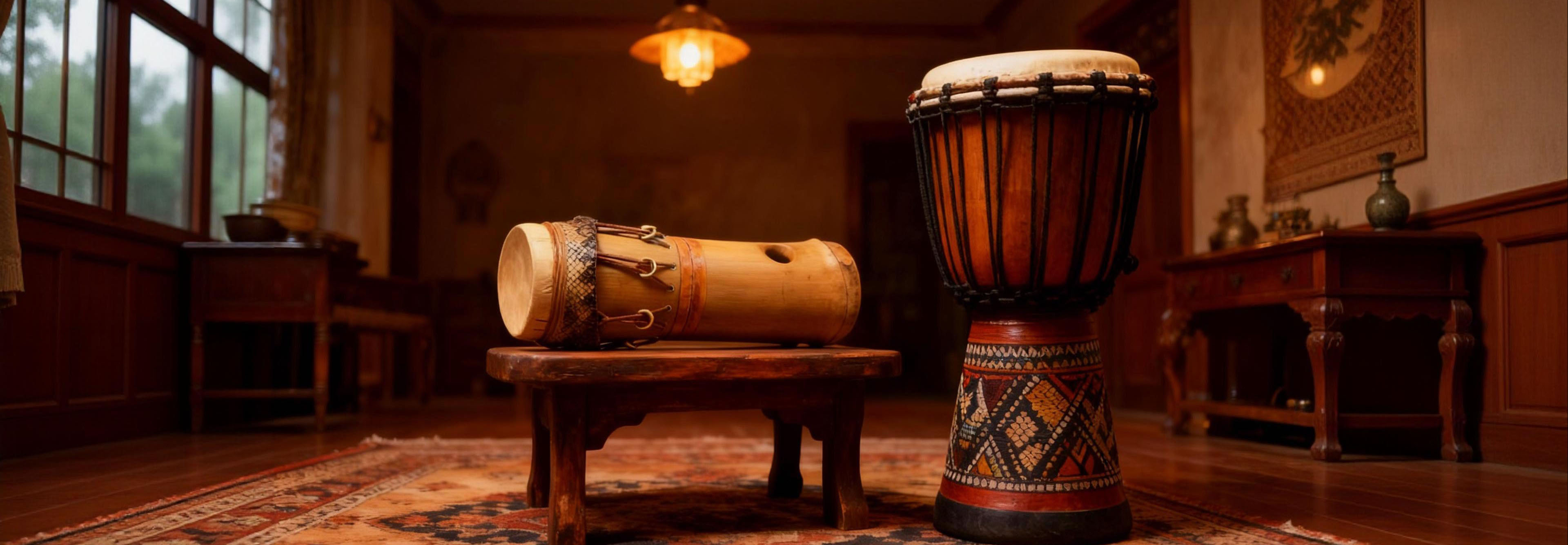 華鼓竹丁與非洲手鼓外觀對比 - 竹丁的東方清雅與非洲鼓的原始粗獷