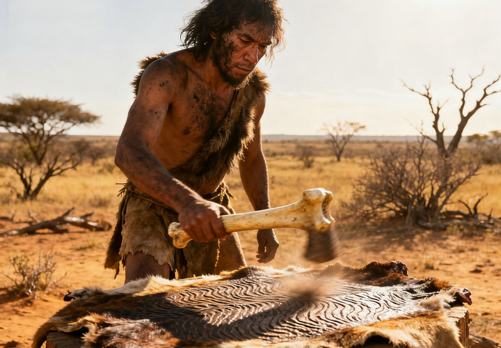 手鼓起源圖示 - 新石器時代手鼓原型，包括竹丁和椰鼓的早期形態