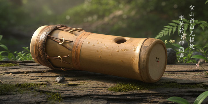 竹丁Zuding天然竹子手工制作手鼓 - 展示圖